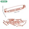Unique Bargains Durable Multipurpose Iron Badge Brooch Pin Backs Safety Clasp 60 Pcs - 3 of 4