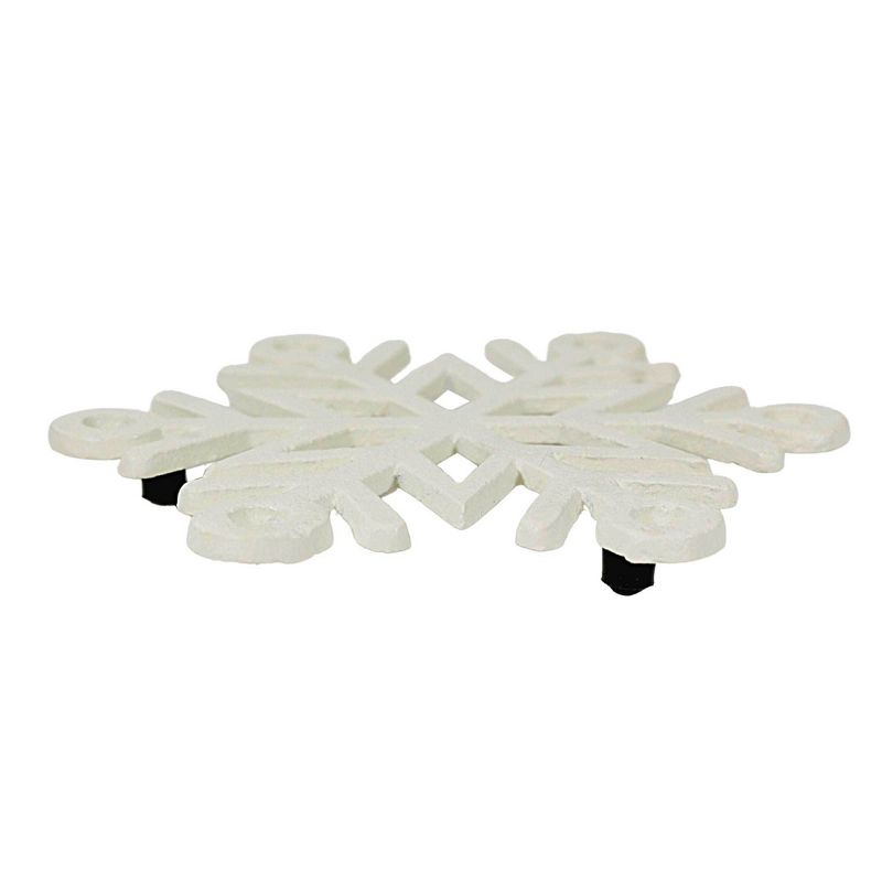 Tag 0.75 In Snowflake Trivet White Christmas Protect Surfaces Trivets, 3 of 4
