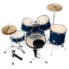 Ashthorpe 5-Piece Professional Adult Drum Set with Remo Drumheads and Premium Brass Cymbals - 3 of 4