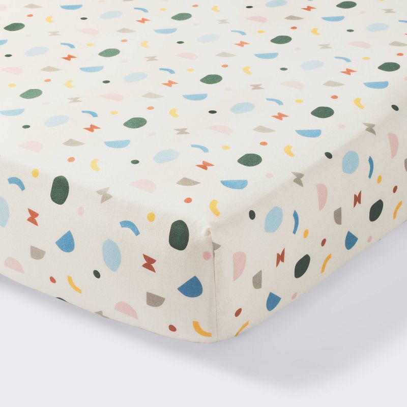 Cotton Fitted Crib Sheet - Geo - Cloud Island&#8482;, 1 of 6