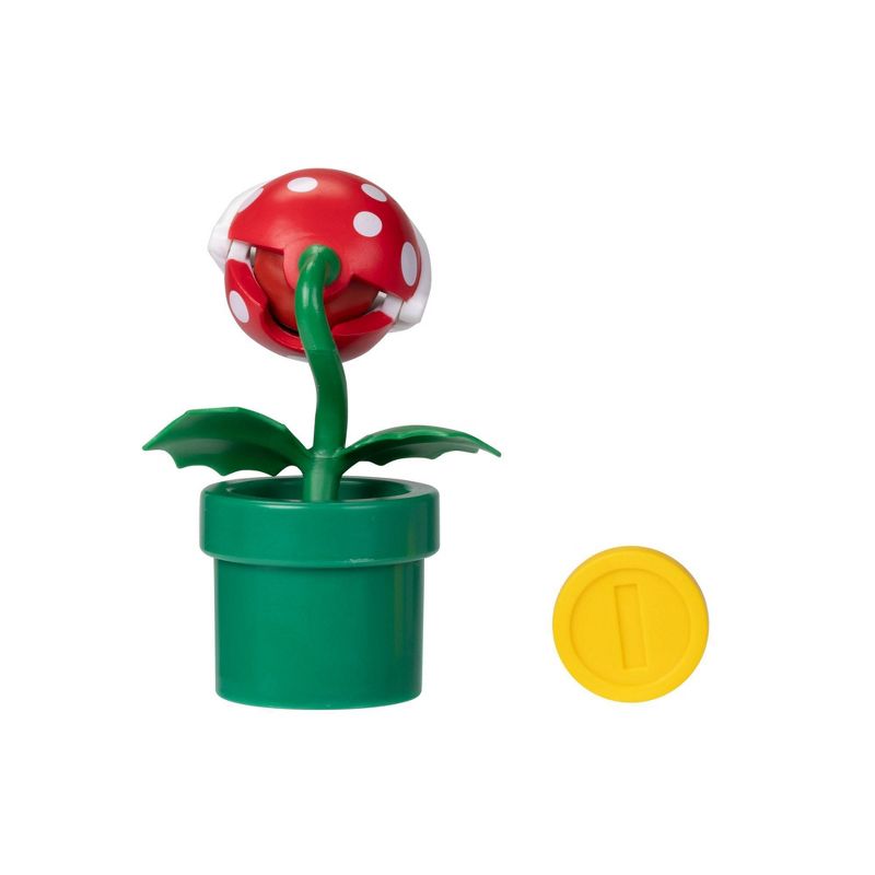 Nintendo Super Mario 4&#34; Piranha Plant with Coin Action Figure, 4 of 5