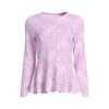 Lands' End Women's Long Sleeve Pique Peplum UPF 50 Rash Guard - 3 of 4