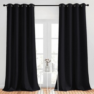 NICETOWN Grommet Top Blackout Curtains, Thermal Insulated Noise Reducing Window Drapes (Set of 2) - 1 of 4