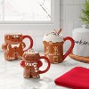 14.5 fl oz Christmas Figural Gingerbread Man Mug - Wondershop™ - 2 of 3