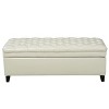NicBex Modern Pull-Open Top Long Ottoman Bench with Storage,Button Tufted Storage Ottoman for Living Room - 3 of 4