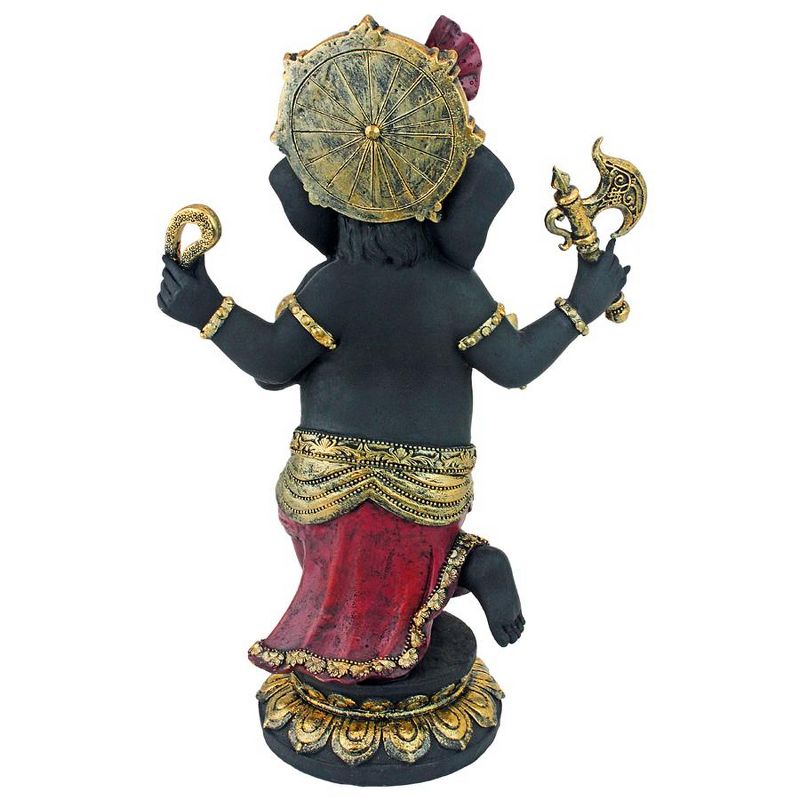 Design Toscano Standing Lord Ganesha Elephant God Abhanga Hindu Statue, 4 of 7