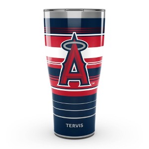 MLB Los Angeles Angels 30oz Hype Stripes Stainless Steel Tumbler - 1 of 4