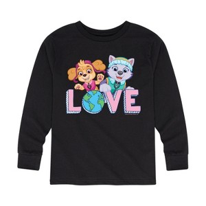 Boys' - Paw Patrol - Love Earth Long Sleeve Graphic T-Shirt - 1 of 4