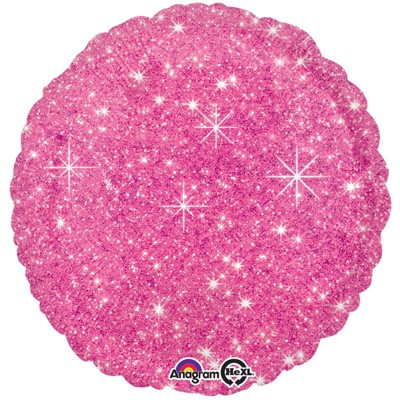 17" Sparkle Balloon Pink