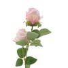 Unique Bargains Artificial Plants Two-Headed Rose Bonsai Plastic 2.36"x2.36"x10.63" 1 Pcs - 4 of 4