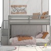 Twin over Twin Bunk Bed with Storage Ladder - ModernLuxe - 2 of 4