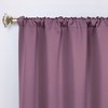 Classic Modern Solid Room Darkening Semi-Blackout Curtains, Rod Pocket, Set of 2 by Blue Nile Mills - 2 of 4