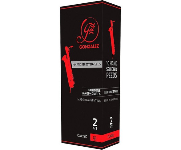 Gonzalez Classic Baritone Saxophone Reeds Box of 5 Strength 2