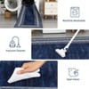 TackView Washable Runner Rug, Modern Bordered Rug Non Slip Bedroom Runner Carpet for Laundry Room Kitchen - 3 of 4