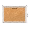 Amanti Art Alexandria White Wash Narrow Wood Framed Corkboard - 4 of 4