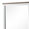 Royal Hampton Dresser Mirror, White Pinewood Frame, Dark Brown Top, 36 Inch - 3 of 4