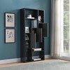 NicBex Bookcases for Living Room 4-Tier 65.25" H Display Storage Cabinet 2-Toned Bookcase with 4 Shelves for Home Office - 4 of 4