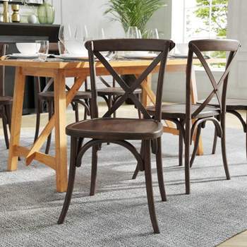 Flash Furniture HERCULES Series Stackable Wood Cross Back Chair