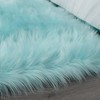 "Cozy Collection" Ultra Soft Fluffy Faux Fur Sheepskin Area Rug - 3 of 4