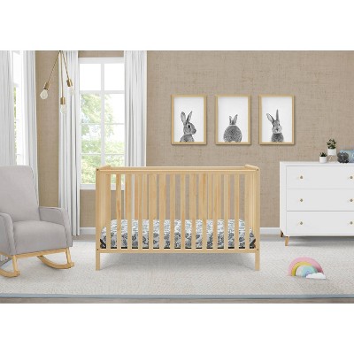 Natural Pine 4-in-1 Convertible Crib with Adjustable Mattress Height