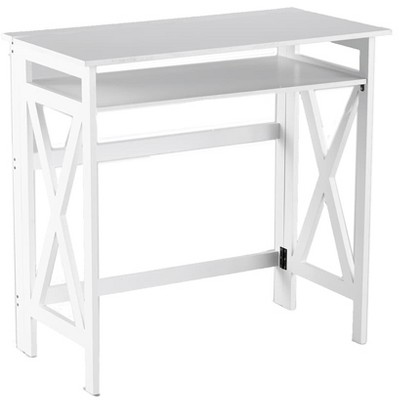The Lakeside Collection Crisscross Folding Office Furniture - White Desk