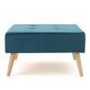 30.5" Mid-Century Modern Tufted Ottoman Bench with Upholstered Velvet Seat for Living Room -3irtyhousy - 3 of 4