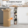 Garvee Slim Rolling Bathroom Storage Cabinet with 4 Drawers and Tissue Box Plastic Waterproof Tower Cart for Small Spaces - 3 of 4