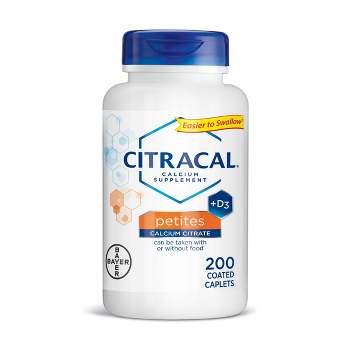 Citracal Petites Calcium & Vitamin D3 Dietary Supplement Tablets - 200ct