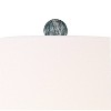 Regency Hill Tanya 26 1/2" Tall Farmhouse Rustic Traditional Table Lamps Set of 2 WiFi Smart Socket Blue Wash Living Room Bedroom Bedside White Shade - 3 of 4