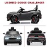 Kids Electric Car | Licensed Dodge Challenger Ride-On 12V Battery-Powered Vehicle with Remote - 3 of 4