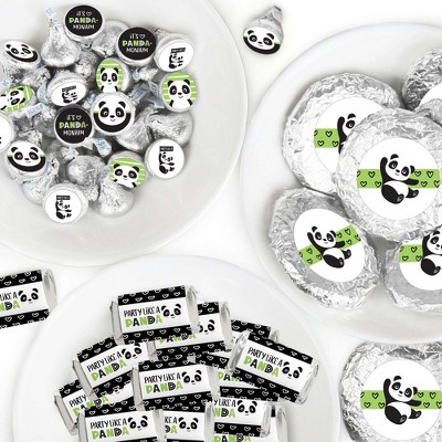 Big Dot of Happiness Party Like a Panda Bear - Baby Shower or Birthday Party Candy Favor Sticker Kit - 304 Pieces