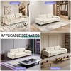 AENKYO Oversized Cloud Sectional Sofa - 4-Seater Chenille Couch with Metal Legs & 2 Pillows for Living Room, Bedroom & Office - 2 of 4