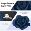 Unique Bargains Handmade Big Rose Flower Brooches and Pins for Women 4.3 Inch 1 Pc - 2 of 4