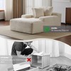 Whisen 2-Piece L-Shaped Sectional Compression Sofa with Soft Corduroy Fabric, No Assembly Required - 4 of 4