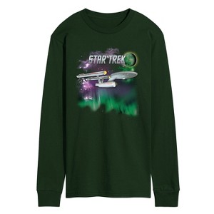 Men's - Star Trek - Enterprise Northern Lights Long Sleeve Graphic T-Shirt - 1 of 3