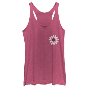 Women's Lost Gods Pocket Daisy Racerback Tank Top - 1 of 4