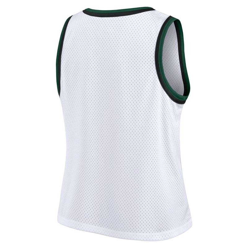 NCAA Michigan State Spartans Women&#39;s White Mesh Tank Top, 3 of 4