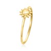 Pure Collection by Ross-Simons Italian 14kt Yellow Gold Sun Ring - 3 of 4