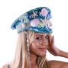 KBW Mermaid Shell Bedazzled Sequin Festival Sailor Costume Hat - image 2 of 3