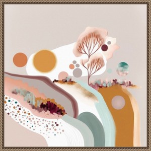Amanti Art Happy Light Hills by Bella Eve Canvas Wall Art Print Framed - 1 of 4
