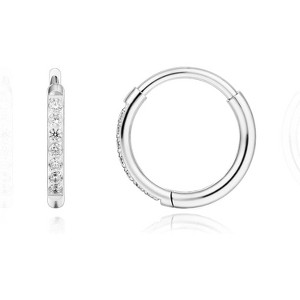 Limerencia Titanium Hoop Earrings for Women,G23 Implant Grade Pure Titanium Lightweight Hoop Earrings for Women Men Sensitive Ears - 1 of 4