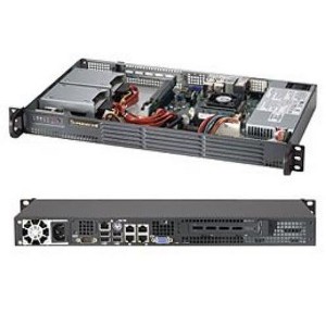 Supermicro SuperChassis 504-203B Mini 1U Server Case - Rack-mountable - Black - 1 of 4