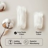 100% Cotton Solid Color Heavyweight Bath Towel Set, Anti-Microbial Certified Highly Absorbent Plushy Bath Towel - 4 of 4