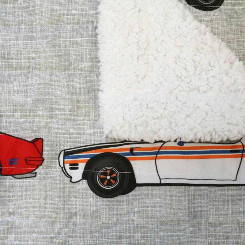 Kids' Race Car Faux Shearling Throw Blanket - Lush Décor, 5 of 13