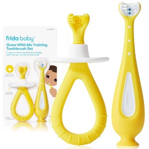 Frida Baby Grow-with-Me Training Toothbrush Set - Soft - 1 of 4