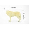 Collectible Wildlife Gifts | White Wolf, Arctic Timber Wolf, Museum Quality, Hand Painted, Rubber Animal,  Figurine,  Gift,  7"   CH390 BB145 - 3 of 4
