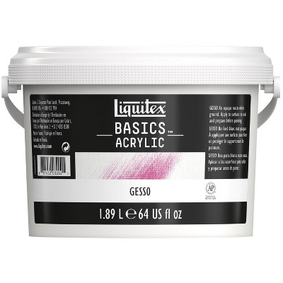 Liquitex Basics Acrylic Gesso, 64 oz Jug, White