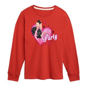 Boys' JoJo Siwa Life's a Party Long Sleeve Graphic T-Shirt - Red - X-Large - 1 of 4