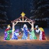 SEVOBAL 5FT 2D Nativity Scene Outdoor Christmas Decorations for Indoor Outdoor Garden Holiday Decoration Christmas Eve, Multi, 89.37"*13.4"*61.02" - 2 of 4