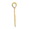 Black Bow Jewelry 14k Yellow Gold Filigree Oval Libra the Scale Zodiac Pendant, 20mm - 2 of 4
